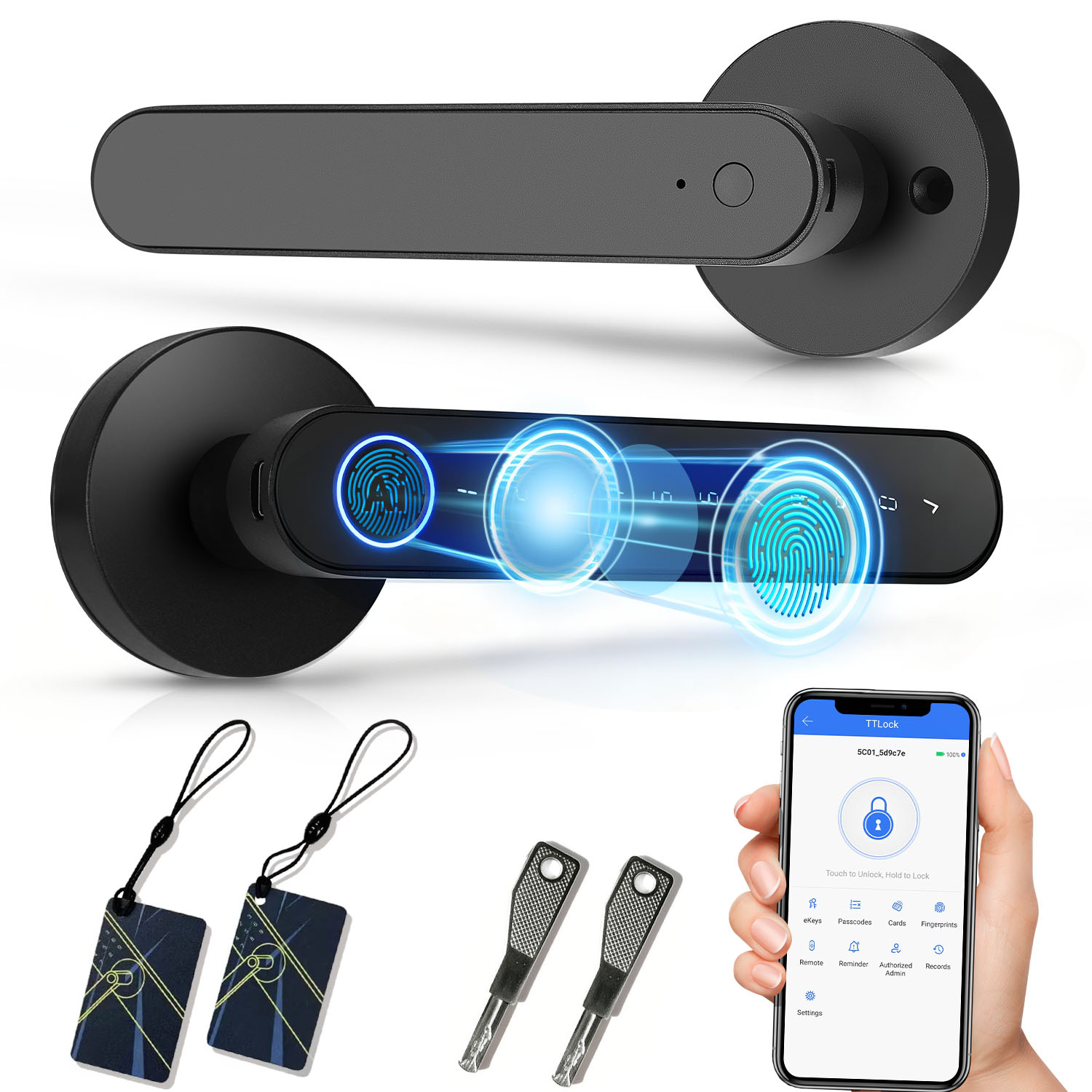 Smart Home Keyestudio - TTlock App Fingerprint Smart Lock RFID
