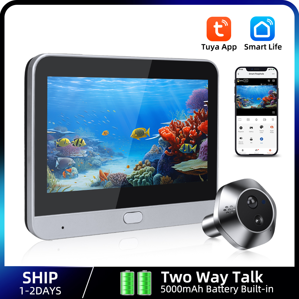 Smart Home Video Doorphone Ezviz - 1080P WiFi Peephole Tuya Smart Peephole