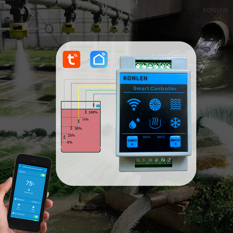 KONLEN Tuya Water Level Sensor - Smart Home Water Level Sensor 评论和价格