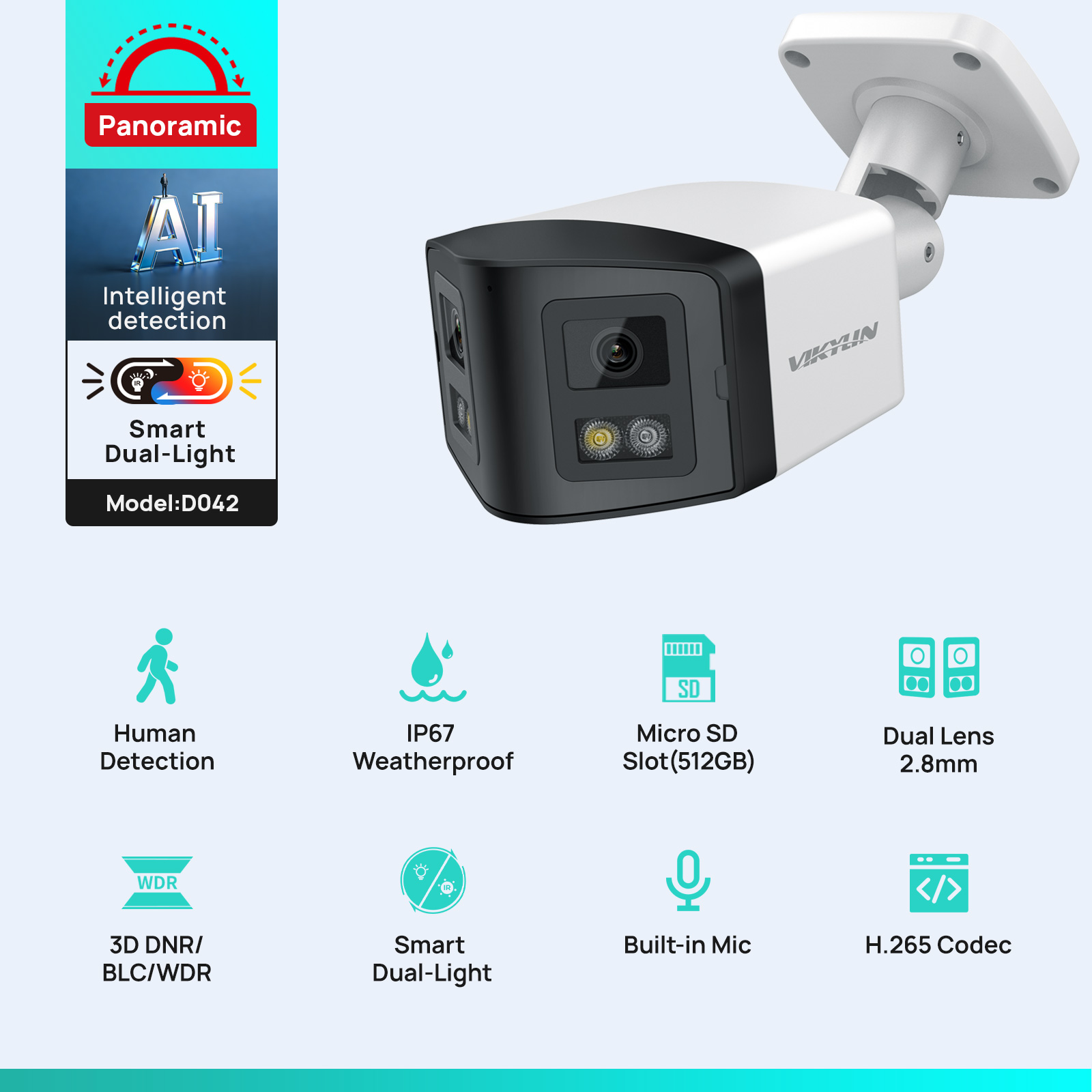 VIKYLIN 170° Panoramic Securit - Smart Home X10 评论和价格