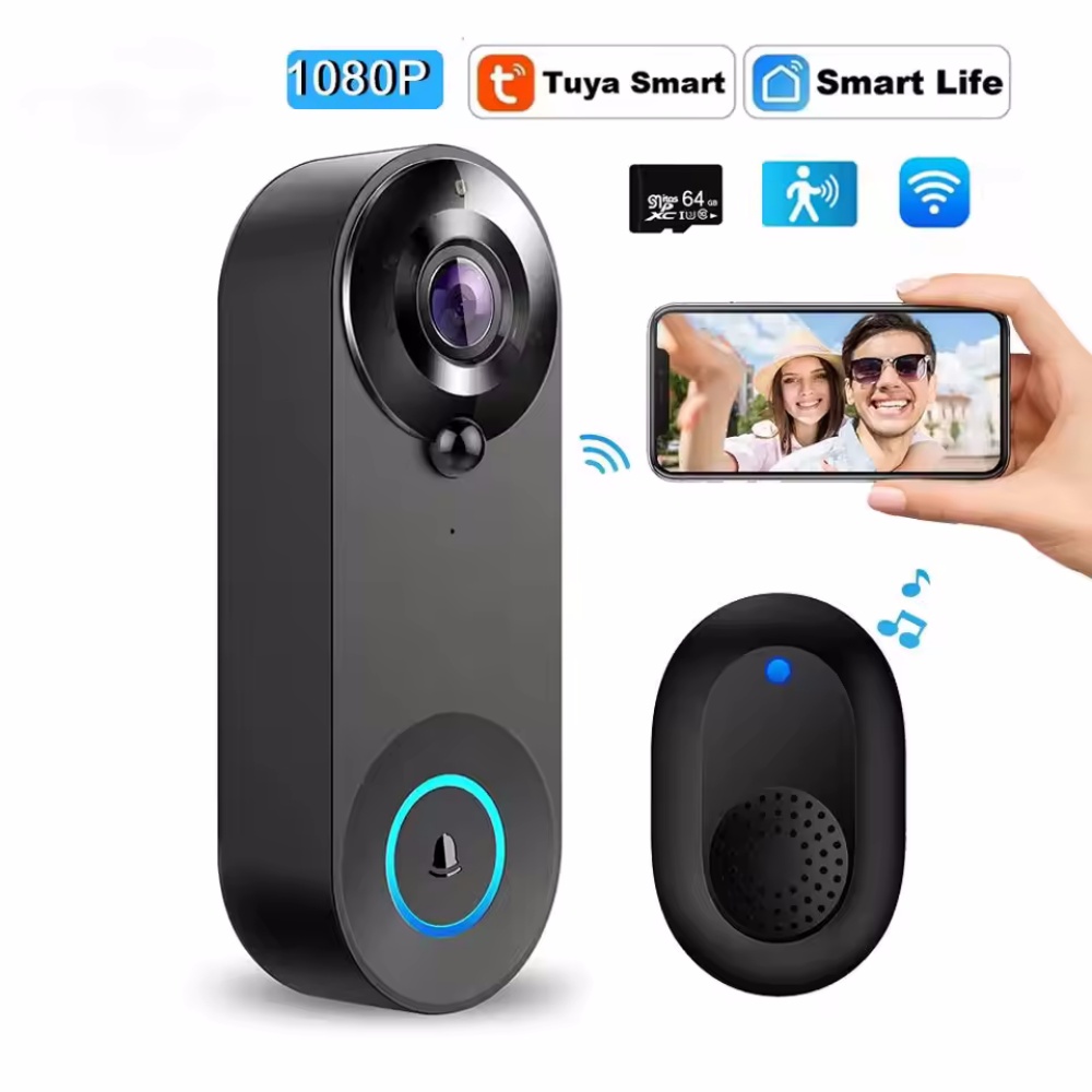 Tuya 1080P Wireless WIFI Doorb - Smart Home Video Doorphone Ezviz 评论和价格