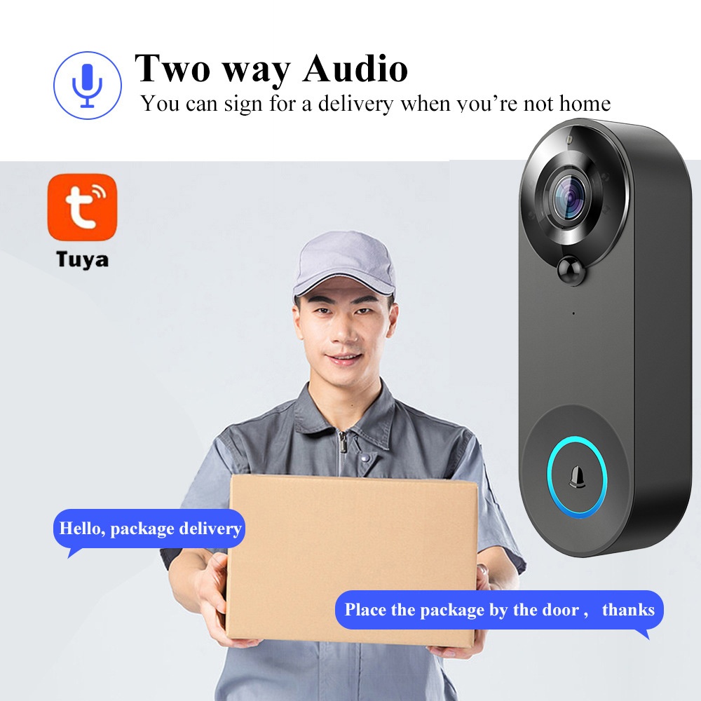 Tuya 1080P Wireless WIFI Doorb - Smart Home Video Doorphone Ezviz 评论和价格