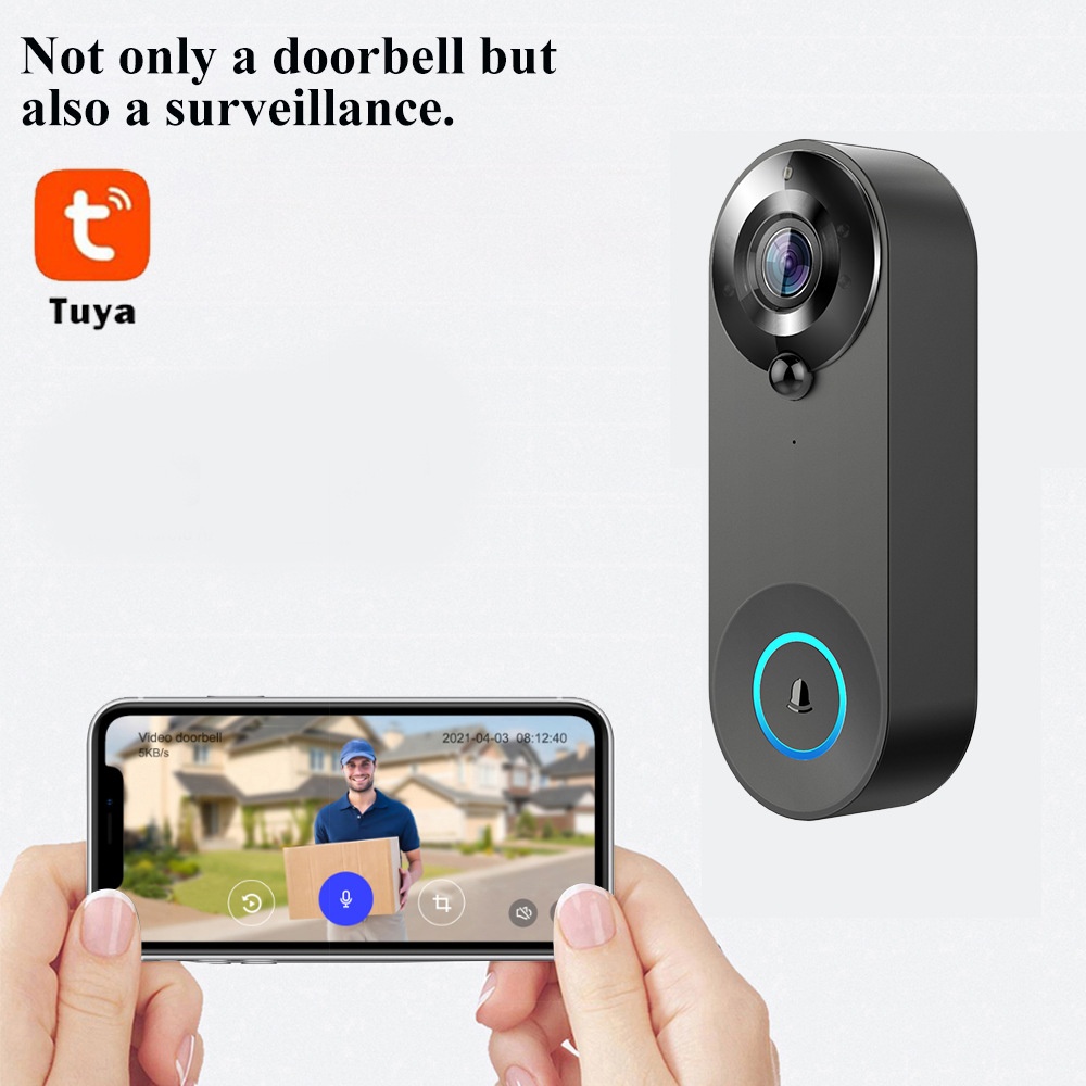 Tuya 1080P Wireless WIFI Doorb - Smart Home Video Doorphone Ezviz 评论和价格