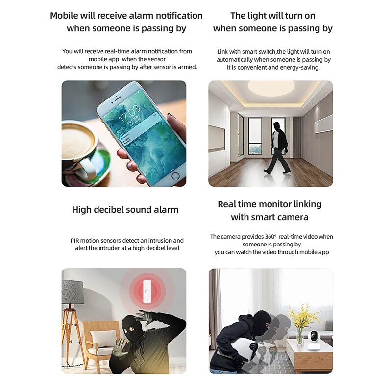 Tuya WiFi Zigbee PIR Motion Se - Smart Home Security 评论和价格
