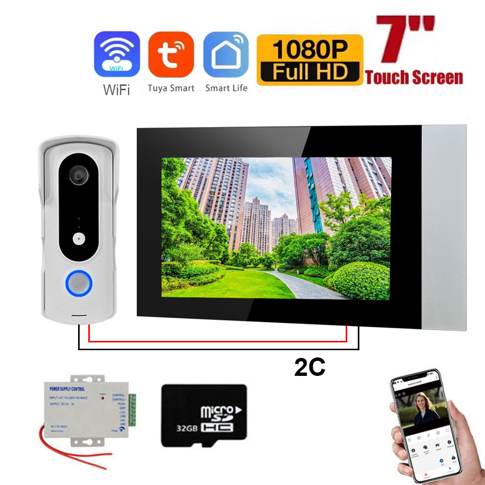 2 Wire Smart Home Tuya Wifi 10 - Smart Home Video Doorphone Ezviz 评论和价格