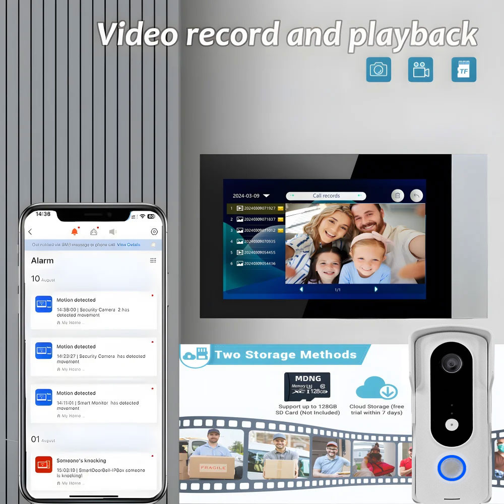 2 Wire Smart Home Tuya Wifi 10 - Smart Home Video Doorphone Ezviz 评论和价格