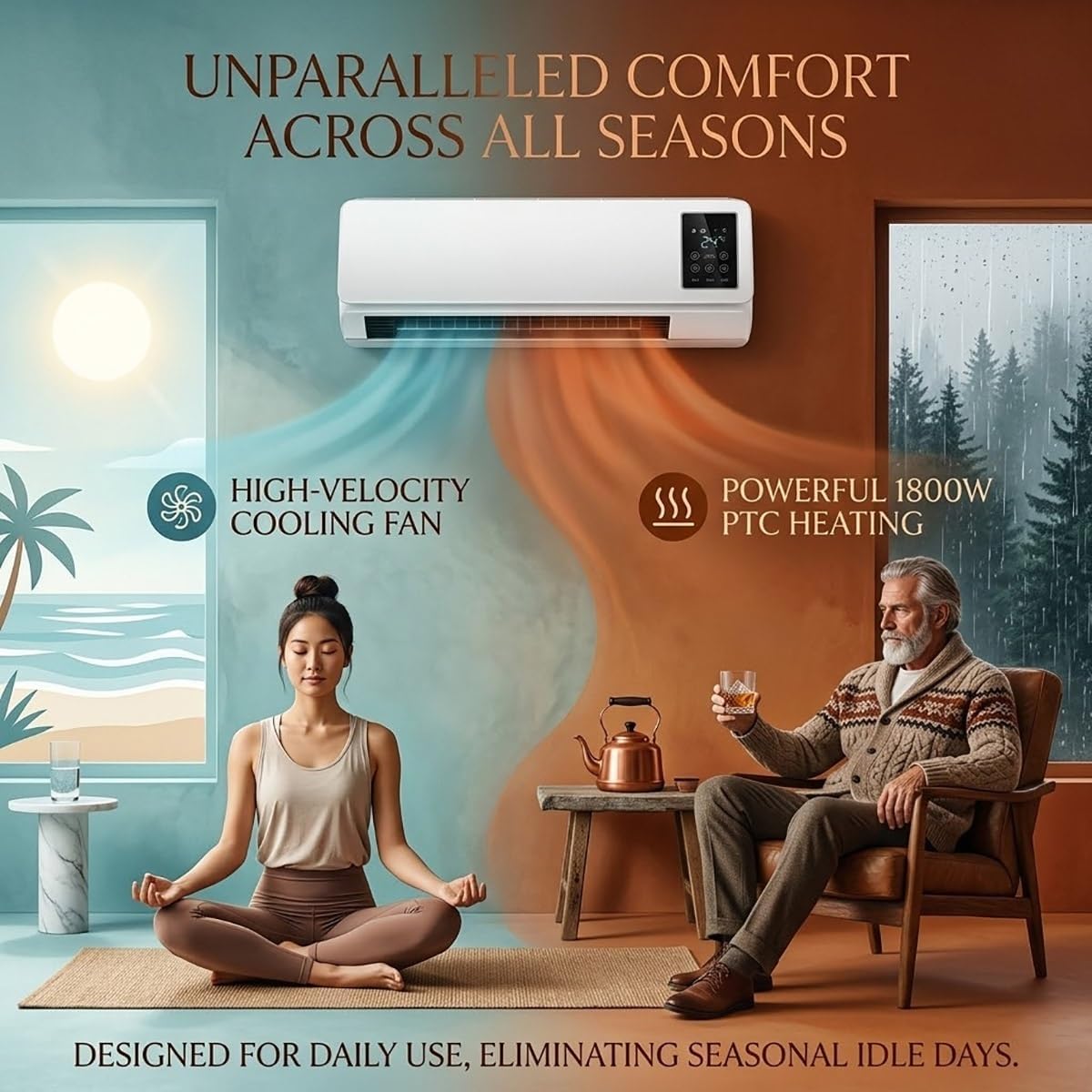 Wall Mounted Air Conditioner F - Smart Bathroom Fan 评论和价格