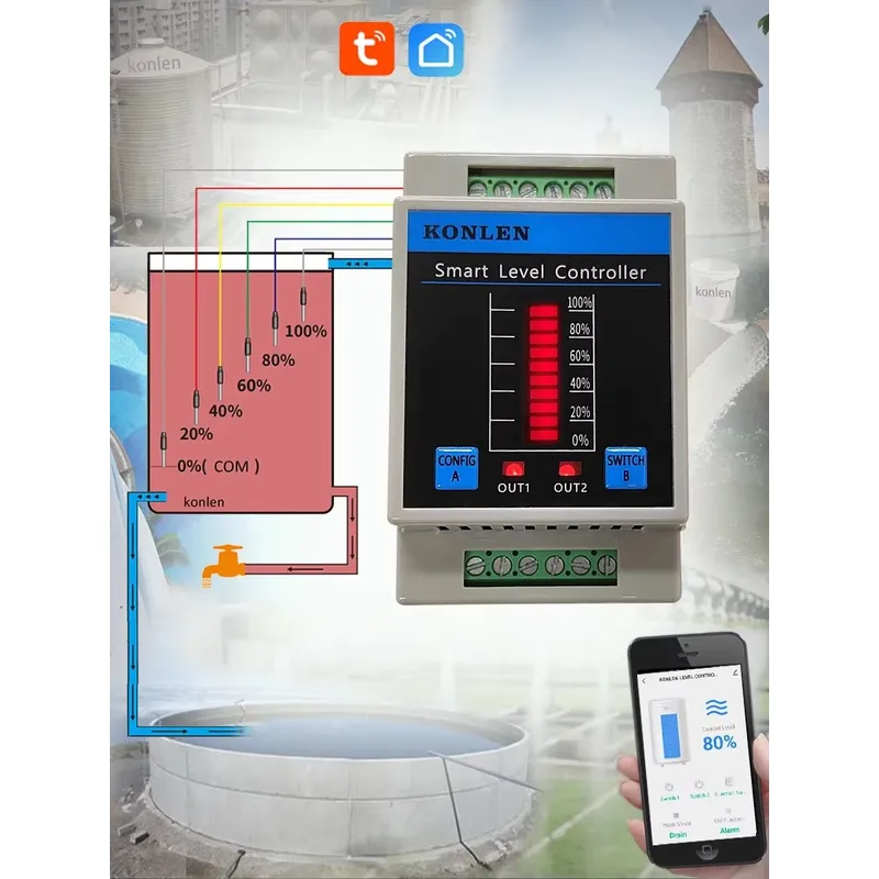 KONLEN Water Level Sensor WIFI - Wifi Water Sensor 评论和价格