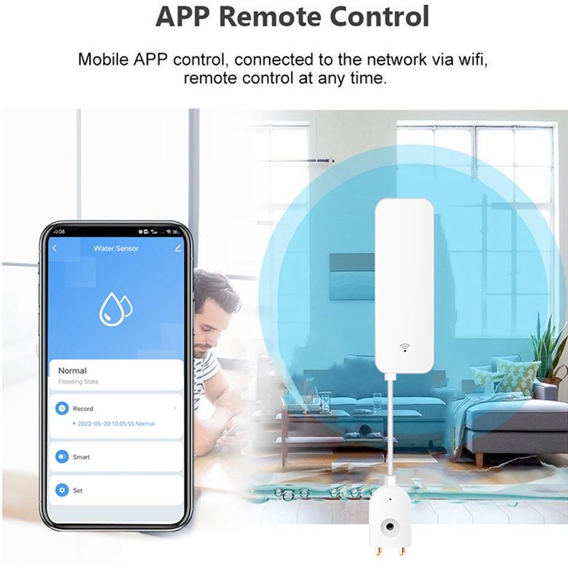 DTEN-Tuya WIFI Smart Water Lea - Wifi Water Sensor 评论和价格