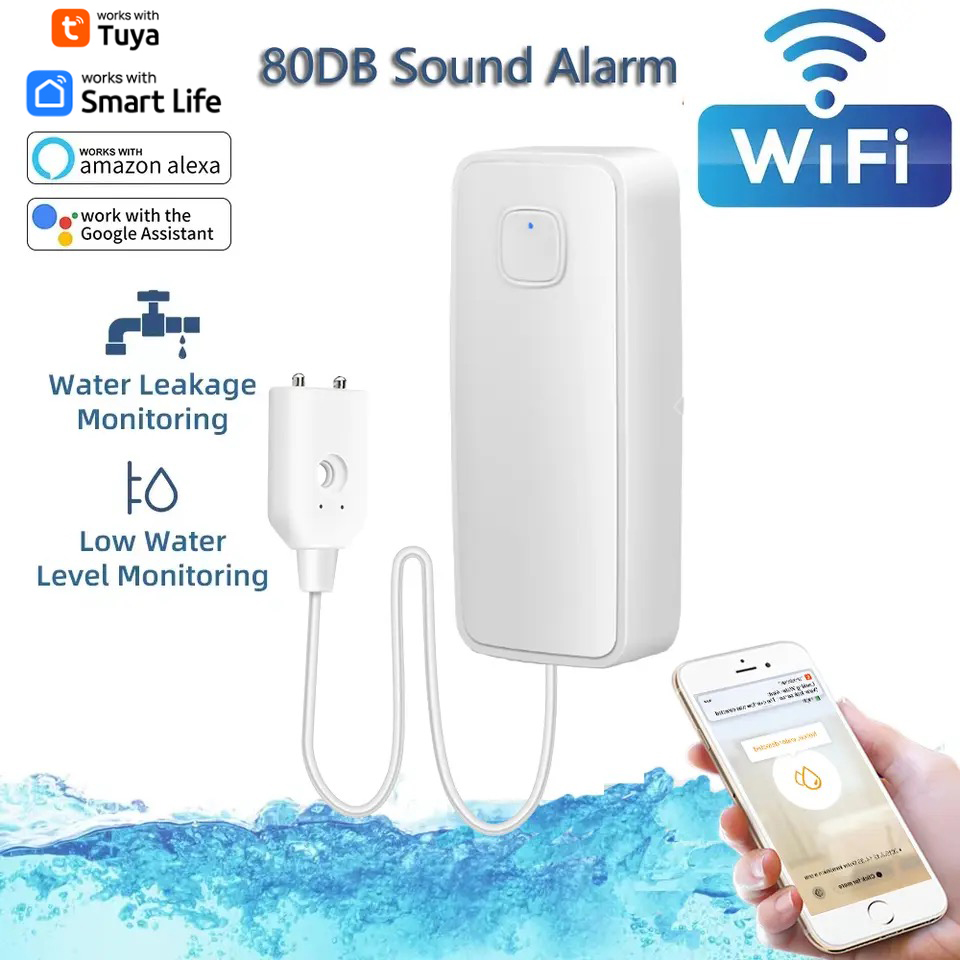 Tuya WiFi Smart Water Leak Sen - Smart Home Water Level Sensor 评论和价格