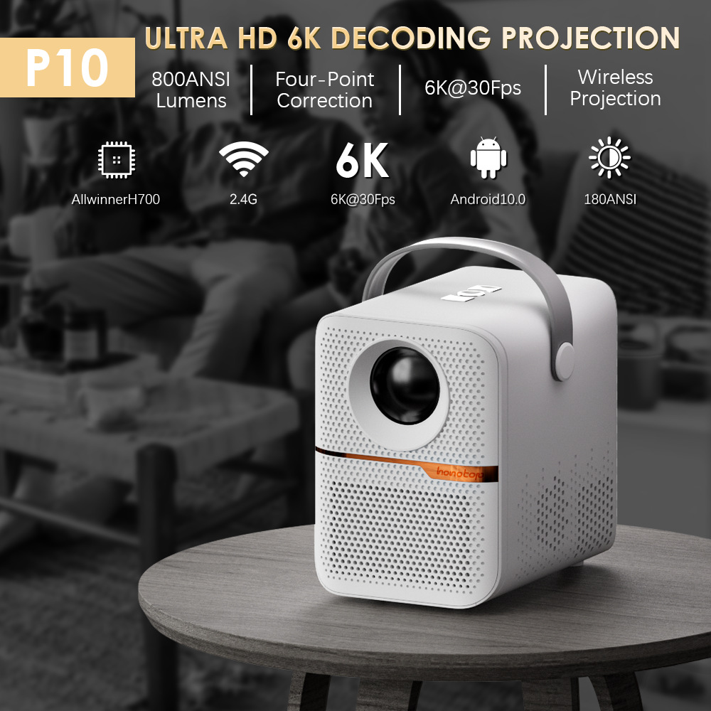 P10 Smart Mini Projector 300AN - Smart Home X10 评论和价格