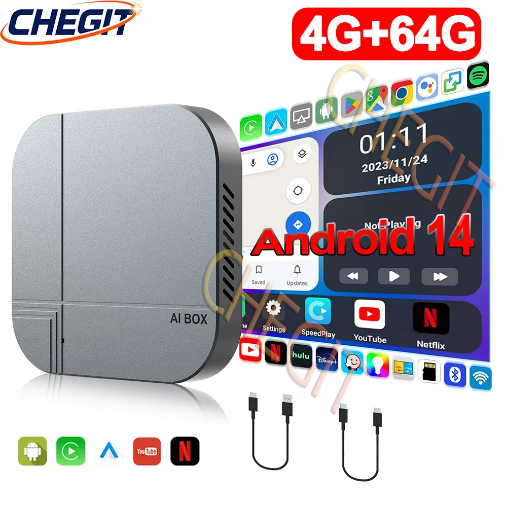 Android14 Smart AI Box 4G+64G/ - Smart Home Tv 评论和价格