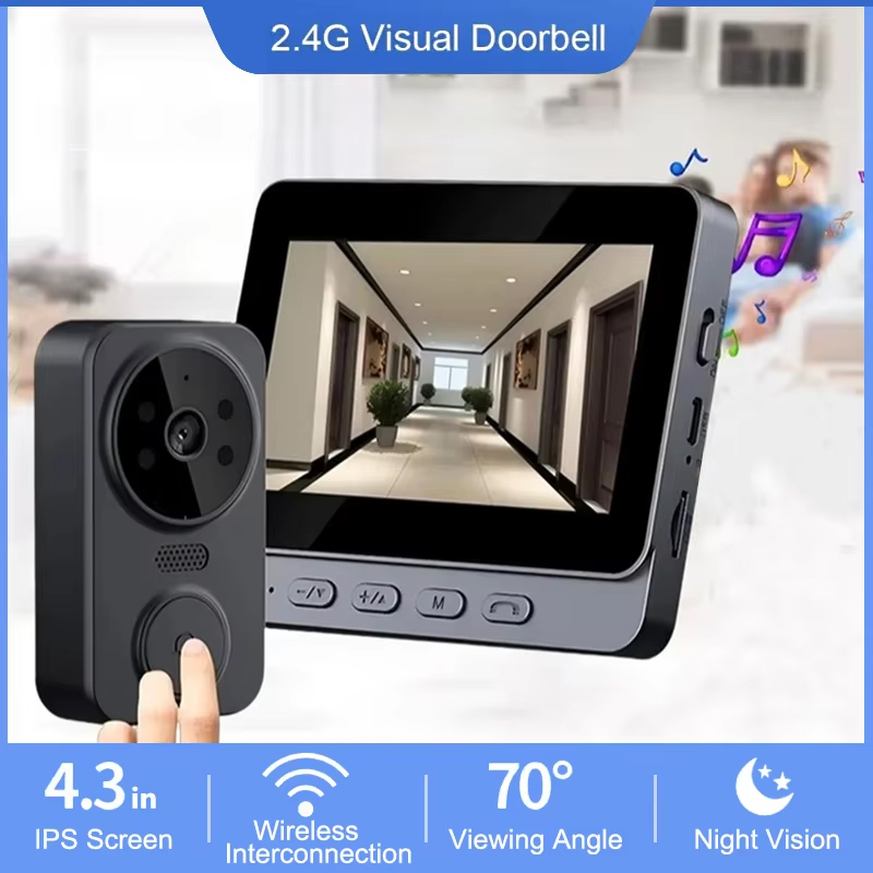 4.3 Inch WiFi Wireless Video D - Smart Home Video Doorphone Ezviz 评论和价格