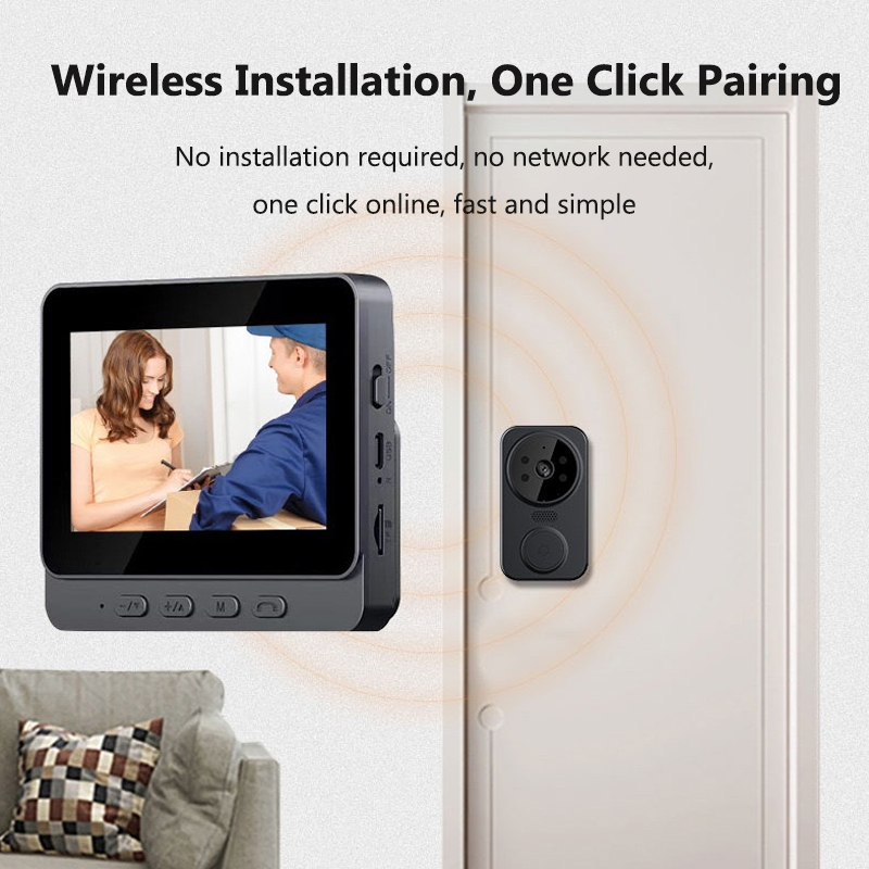 4.3 Inch WiFi Wireless Video D - Smart Home Video Doorphone Ezviz 评论和价格