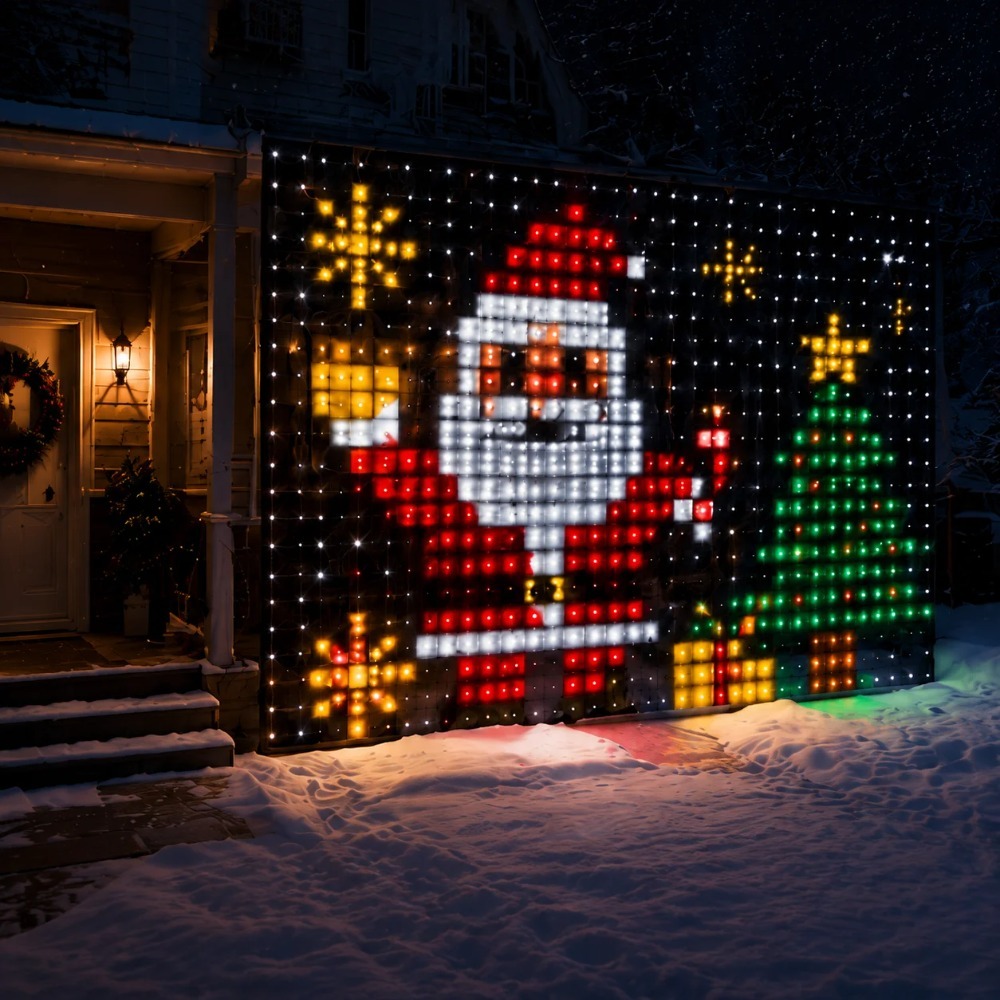 LED Pixel Curtain Lights Bluet - Smart Home Lighting Control 评论和价格
