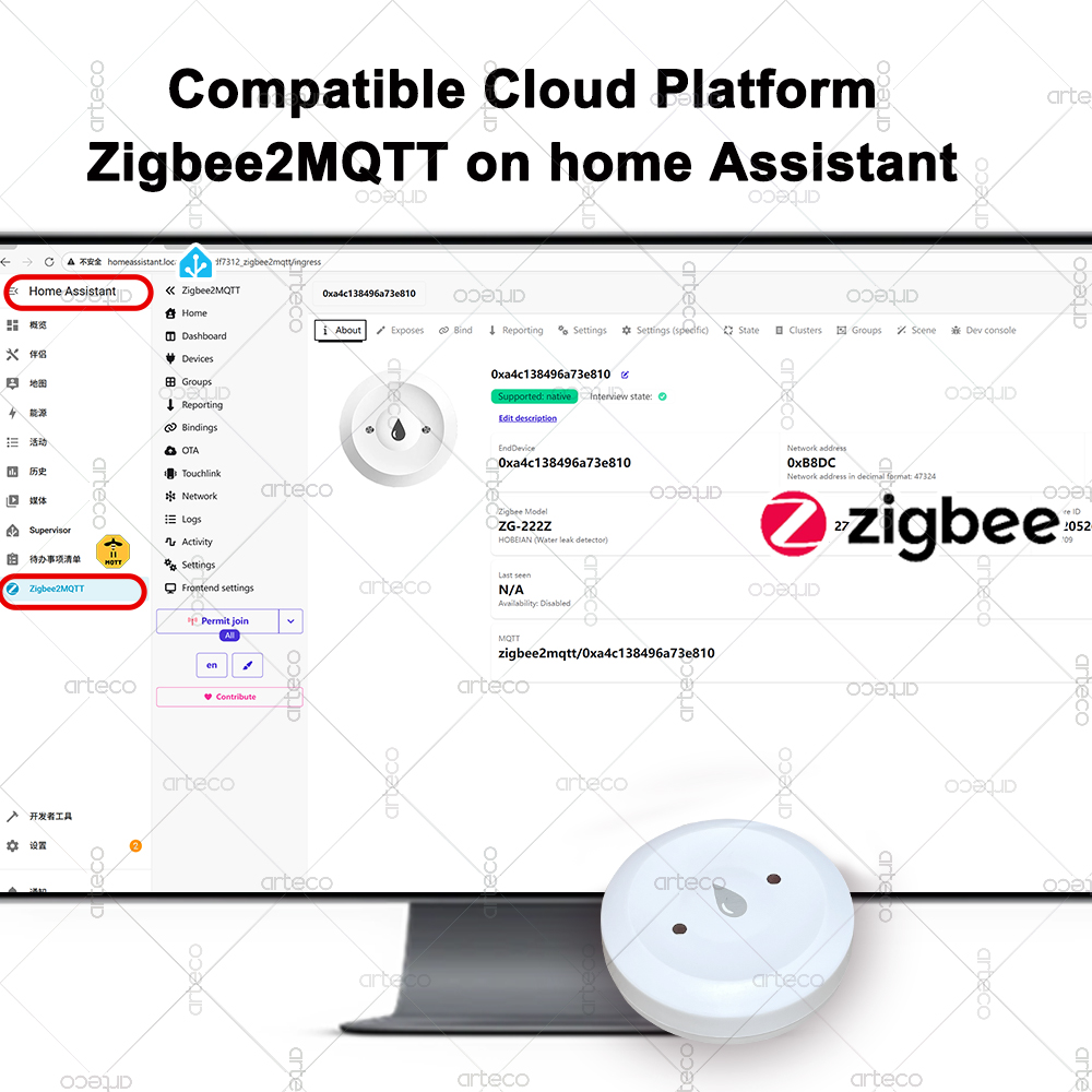 Tuya Smart Zigbee Water Sensor - Smart Home Gateway 评论和价格