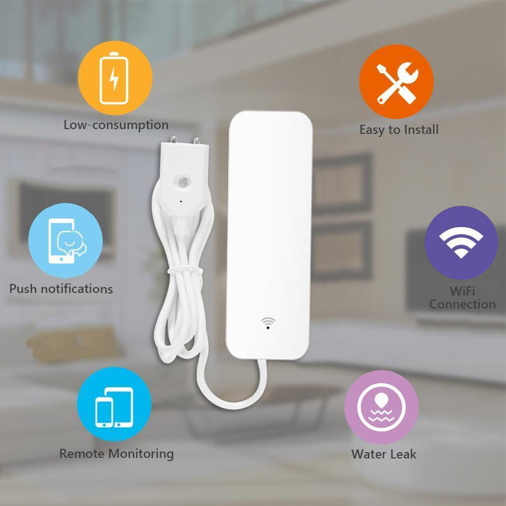 Tuya WiFi Water Leak Sensor, W - Wifi Water Sensor 评论和价格