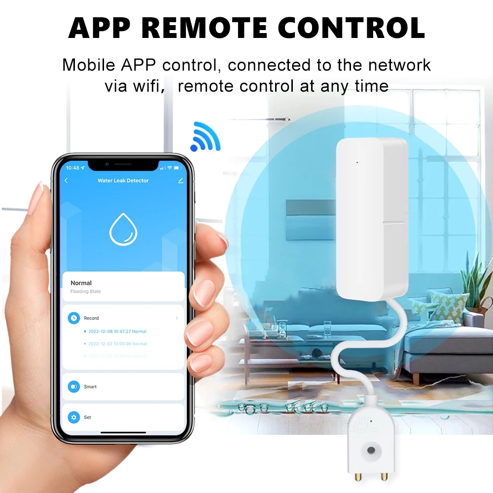 Tuya WiFi Smart Water Leak Sen - Smart Home Water Level Sensor 评论和价格