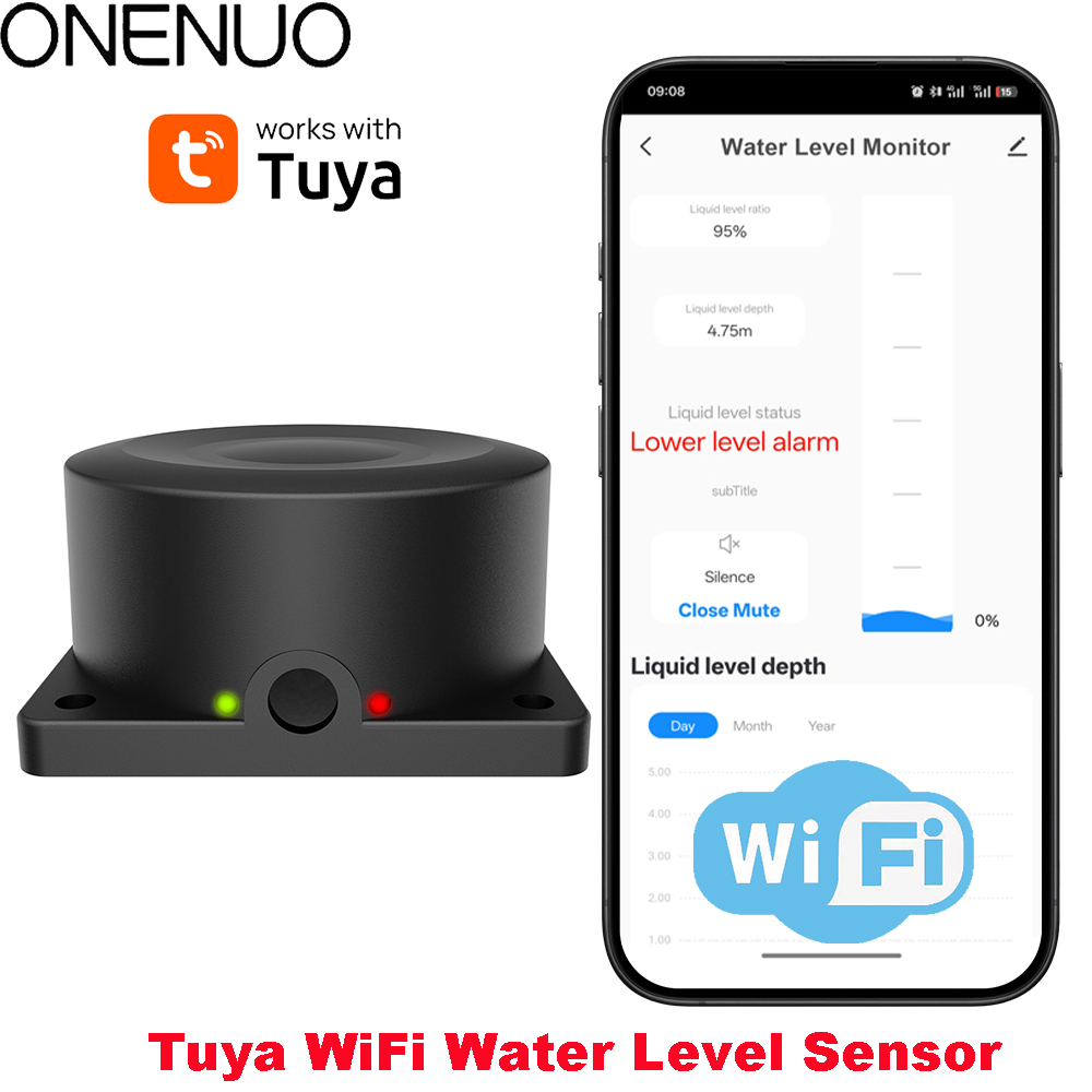 ONENUO Liquid Level Sensor Oil - Wifi Water Sensor 评论和价格