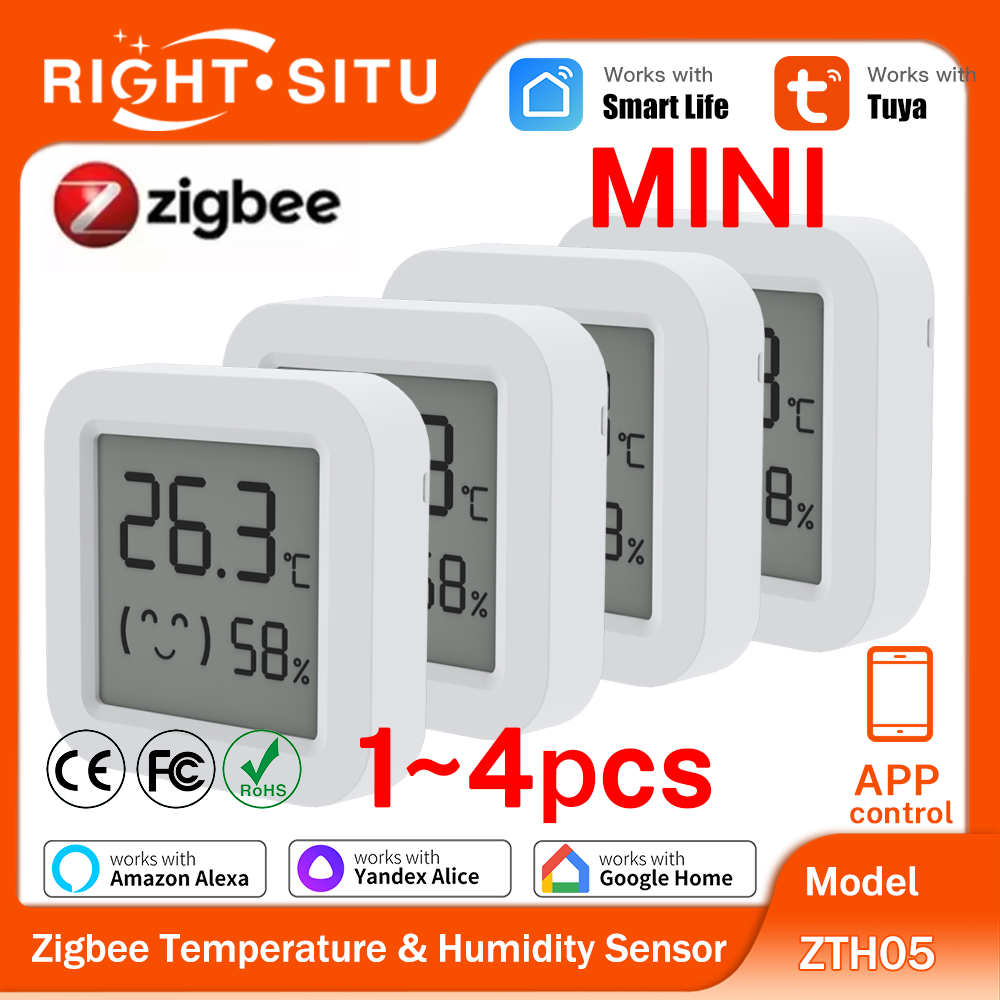 1~4PCS Zigbee 3.0 Temperature  - Smart Home Yandex 评论和价格