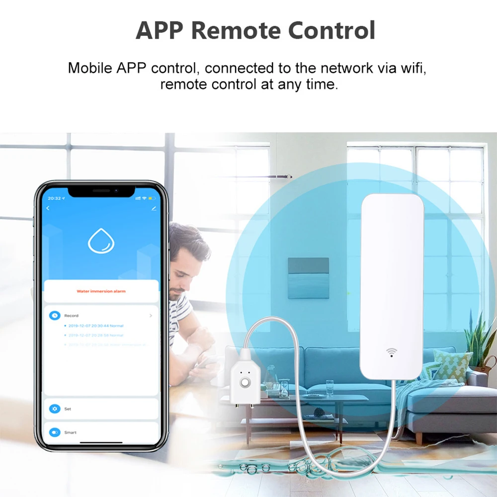 Tuya WiFi Zigbee Water Sensor  - Wifi Water Sensor 评论和价格