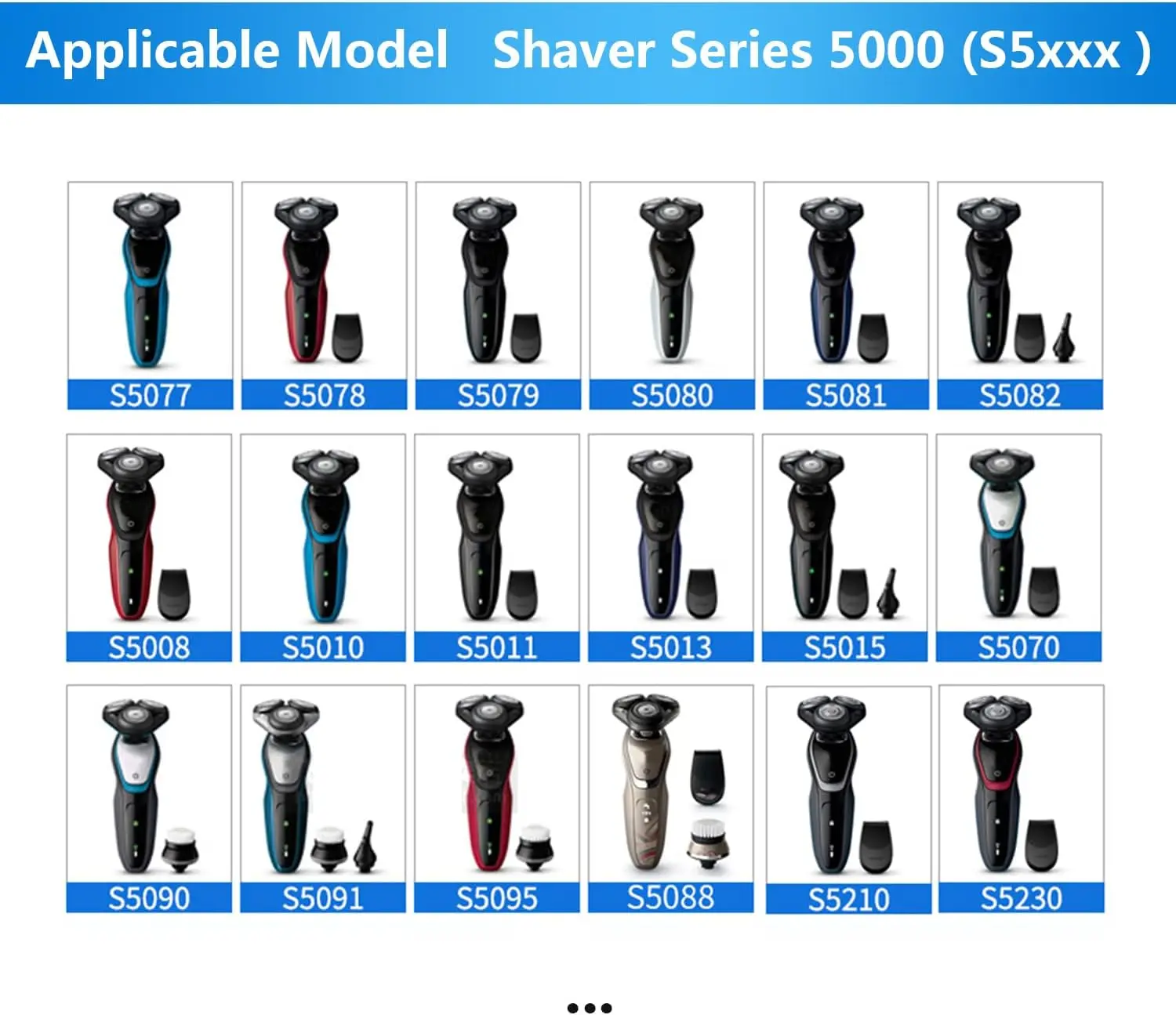 SH50/52 Replacement Heads Comp - Smart Home Philips 评论和价格