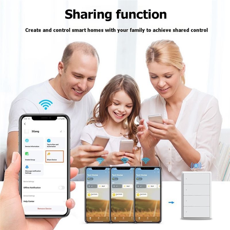WCS-Tuya Wifi Smart Light Swit - Smart Home Lighting Control 评论和价格