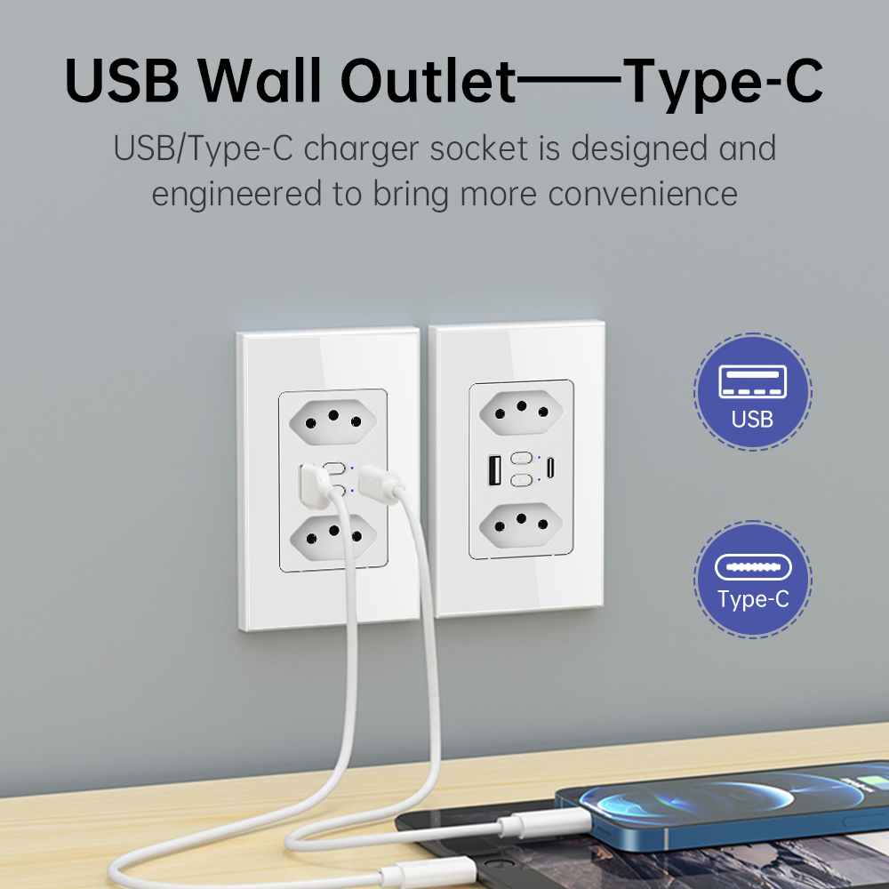 MANHOT Wifi Smart Brazil Socke - Smart Home Web 评论和价格