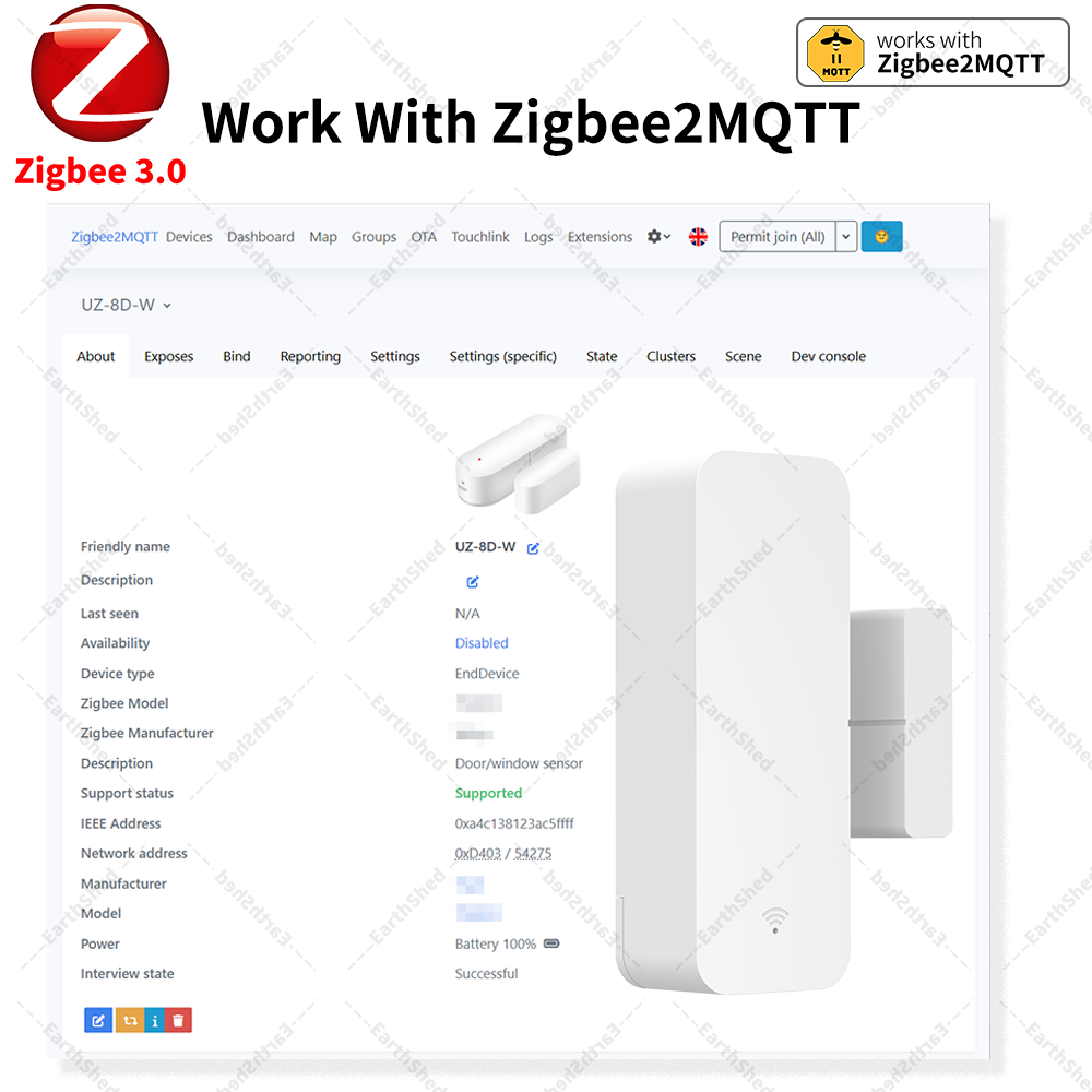 Zigbee 3.0 Door Sensor Window  - Smart Home Yandex 评论和价格