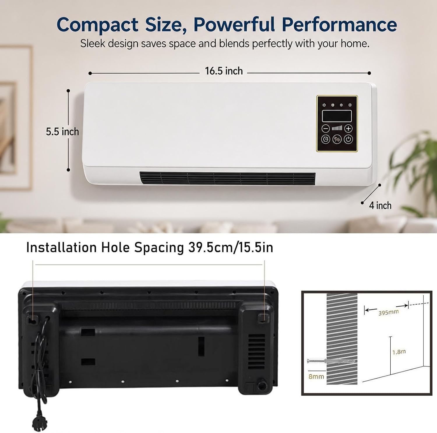 Wall Mounted Air Conditioner 2 - Smart Bathroom Fan 评论和价格