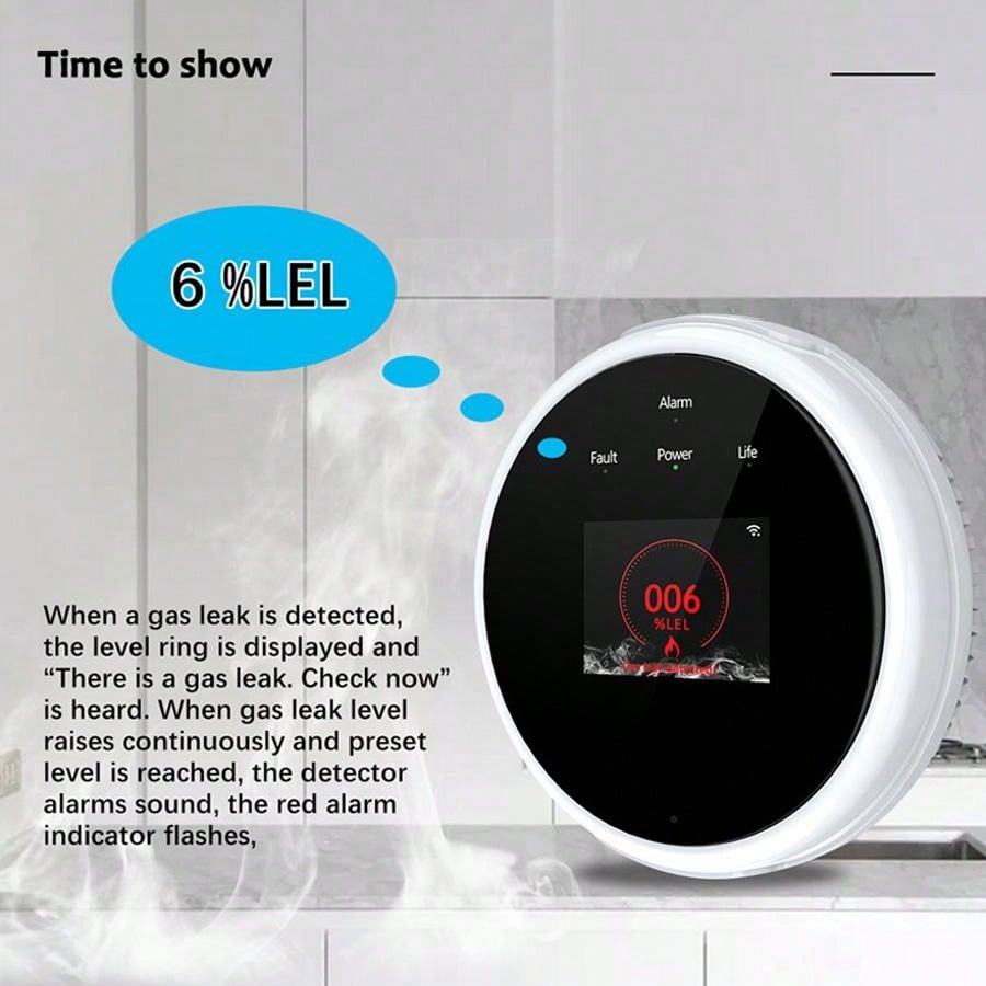 2.4G WiFi Gas Alarm Sensor Com - Smart Home Automation System 评论和价格