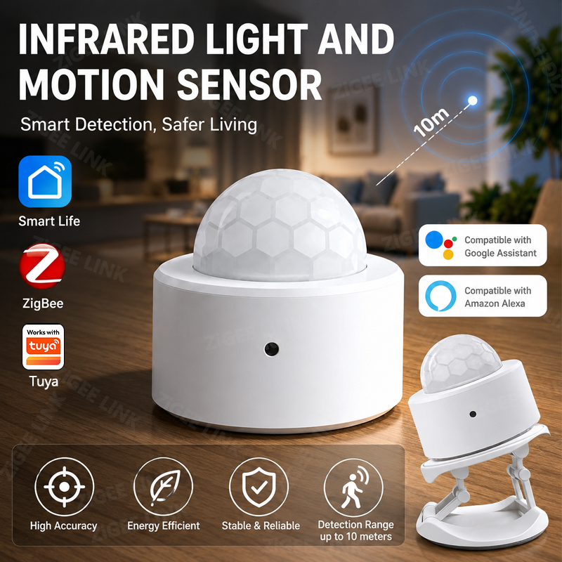 ZigBee 3.0 PIR Motion Sensor W - Smart Home Security 评论和价格