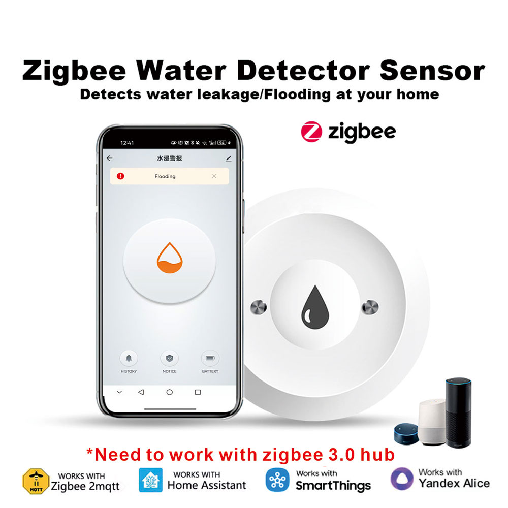 ZigBee Smart Water Leak Sensor - Smart Home Water Level Sensor 评论和价格
