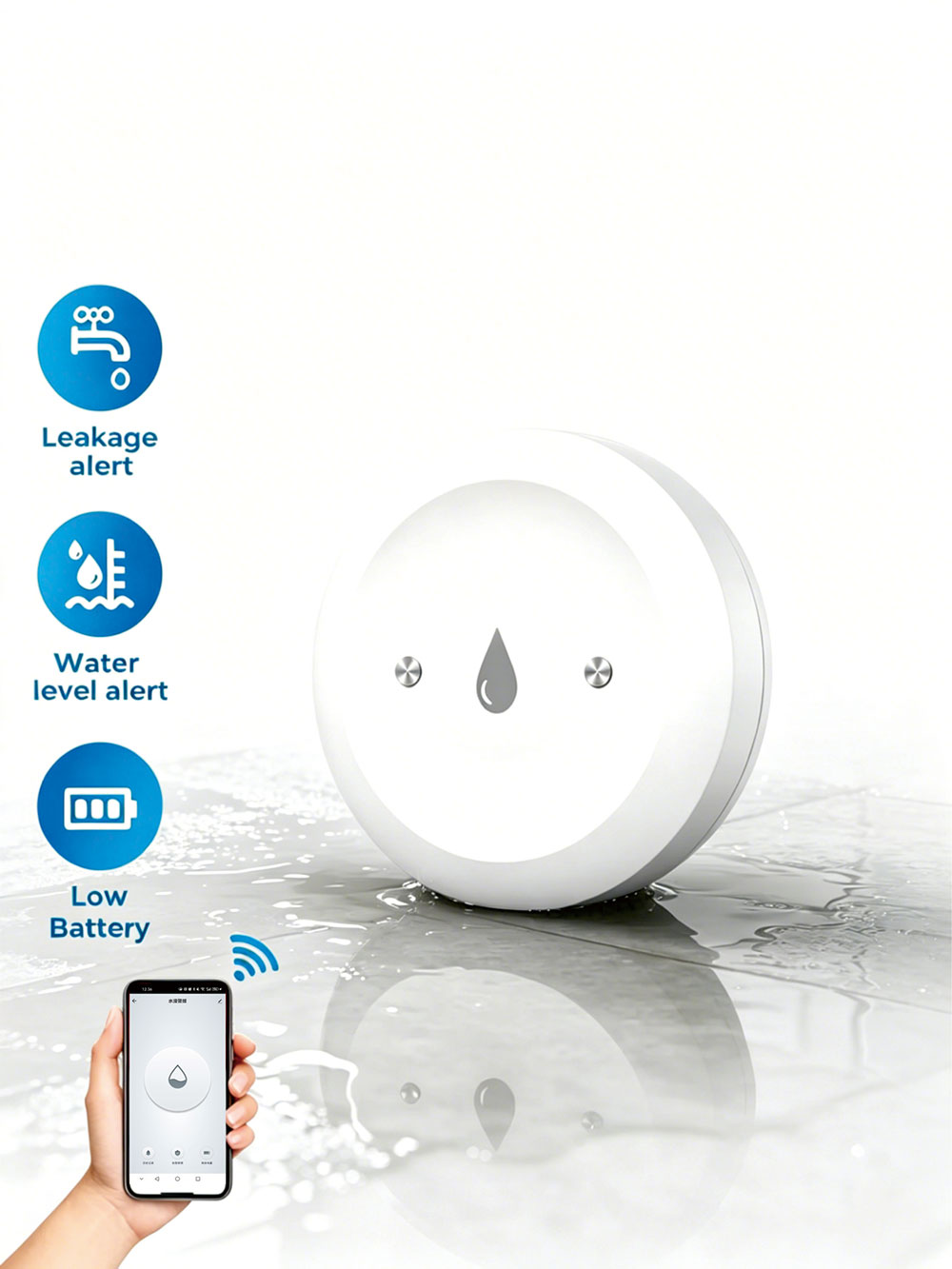 ZigBee Smart Water Leak Sensor - Smart Home Water Level Sensor 评论和价格