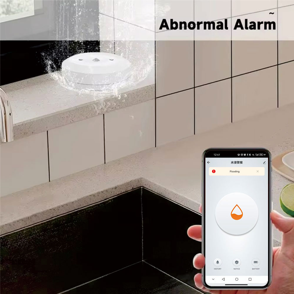 ZigBee Smart Water Leak Sensor - Smart Home Water Level Sensor 评论和价格