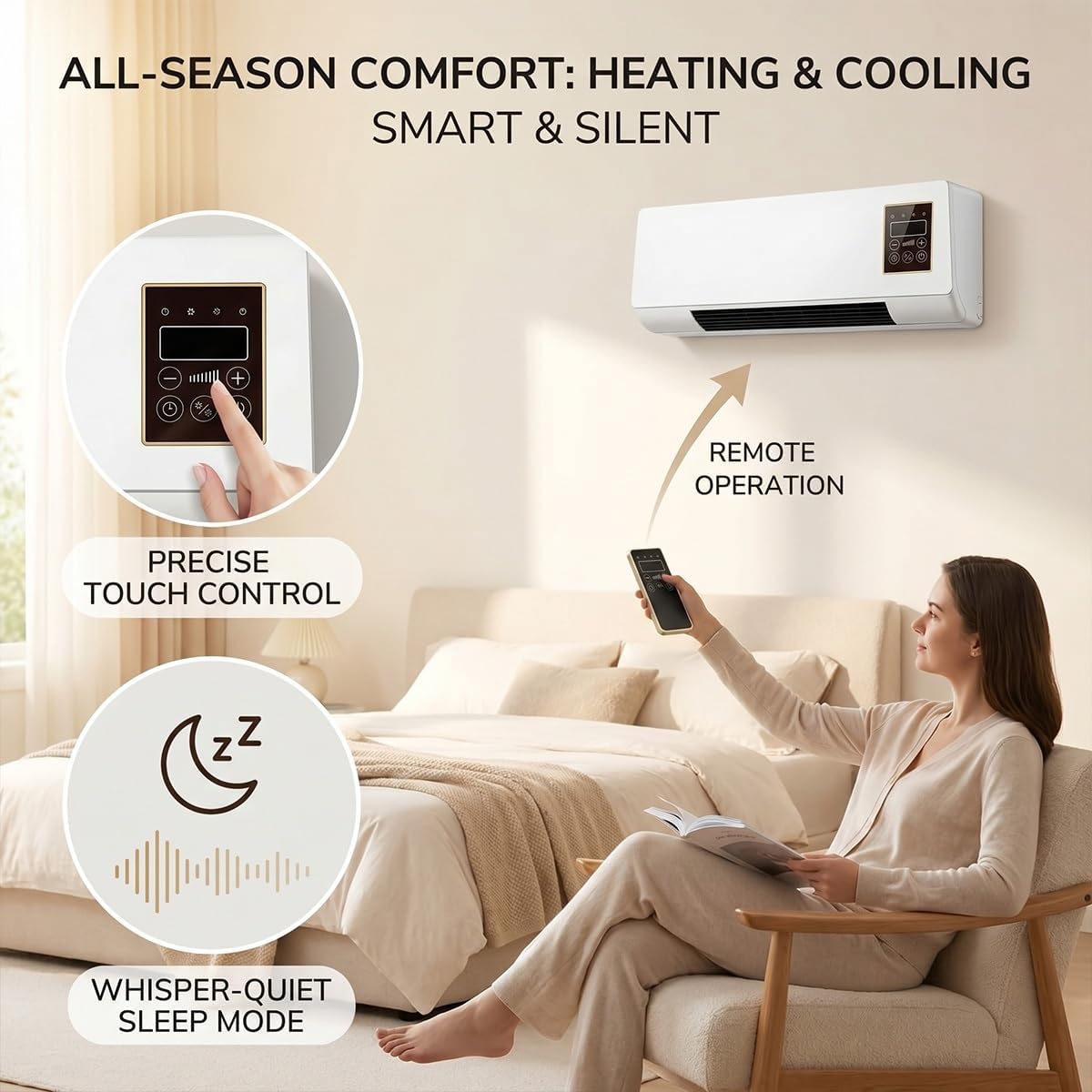 Portable Wall Mounted Air Cond - Smart Bathroom Fan 评论和价格