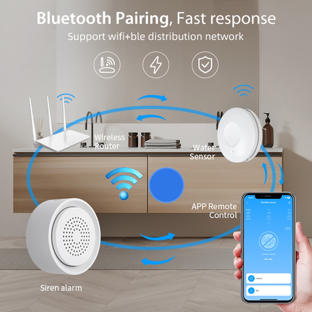 BTLIFE-Flood Detector With Sir - Smart Home Automation System 评论和价格
