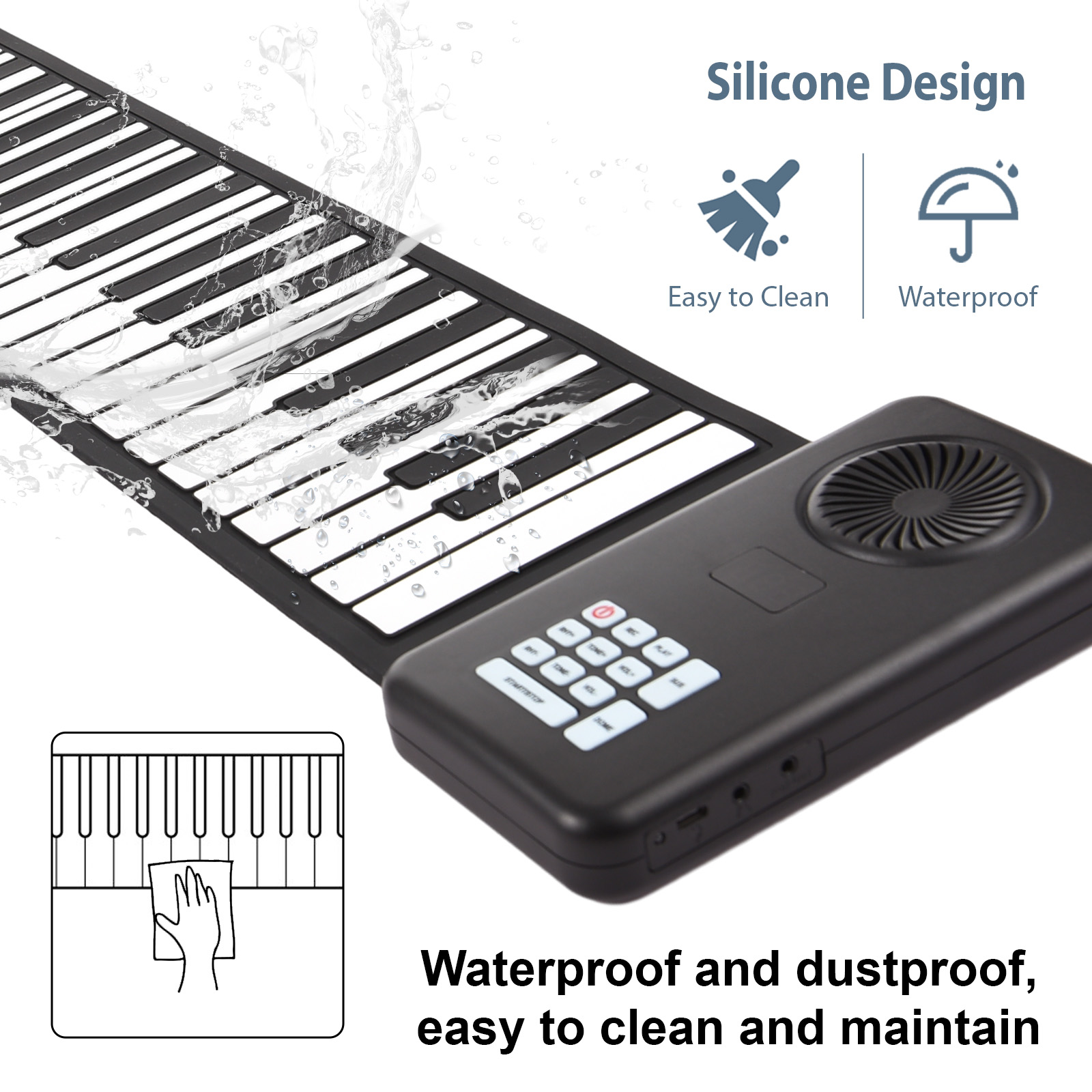 88 Key Portable Piano Handroll - Smart Home Keyestudio 评论和价格