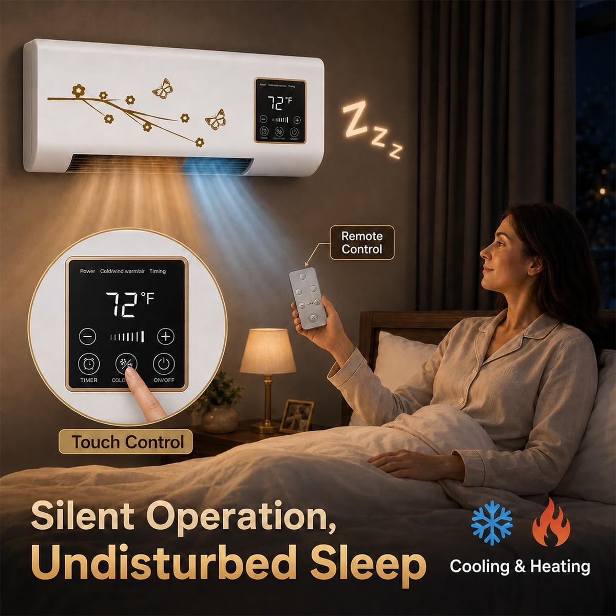1800W Wall Mounted Air Conditi - Smart Bathroom Fan 评论和价格