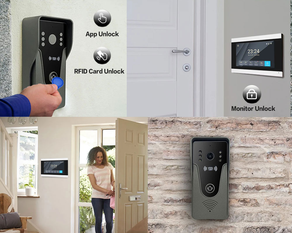 Tuya 1080P 7 Inch Color Touch  - Smart Home Video Doorphone Ezviz 评论和价格