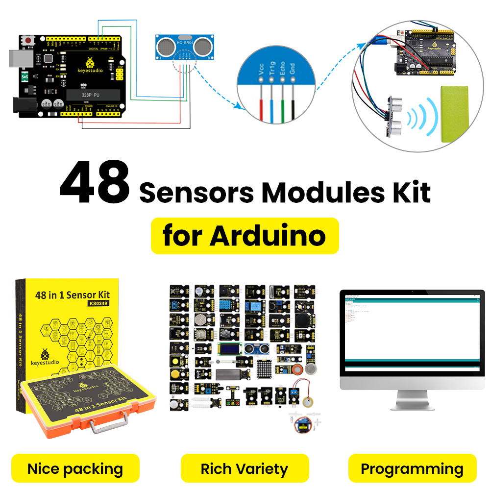 Keyestudio 48 in 1 Sensor Star - Smart Home Keyestudio 评论和价格