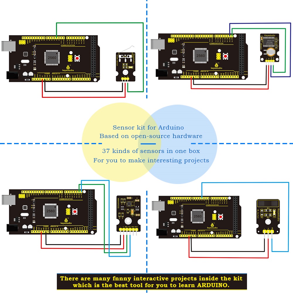 Keyestudio New Sensor Starter  - Smart Home Keyestudio 评论和价格