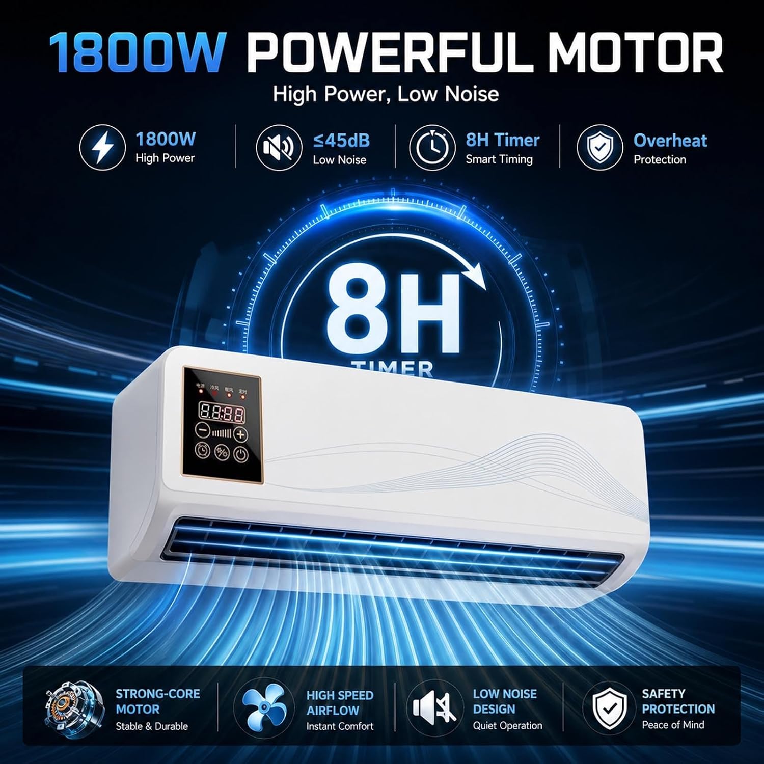 Quiet Wall Mounted Air Conditi - Smart Bathroom Fan 评论和价格