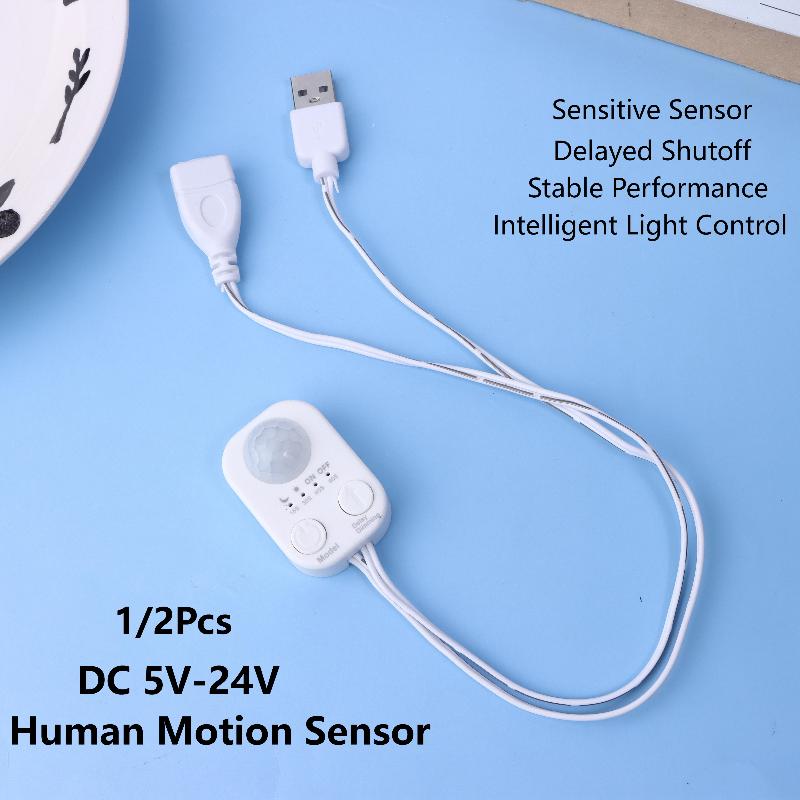 1/2Pcs DC 5V-24V USB PIR Human - Pir Motion Sensor 评论和价格