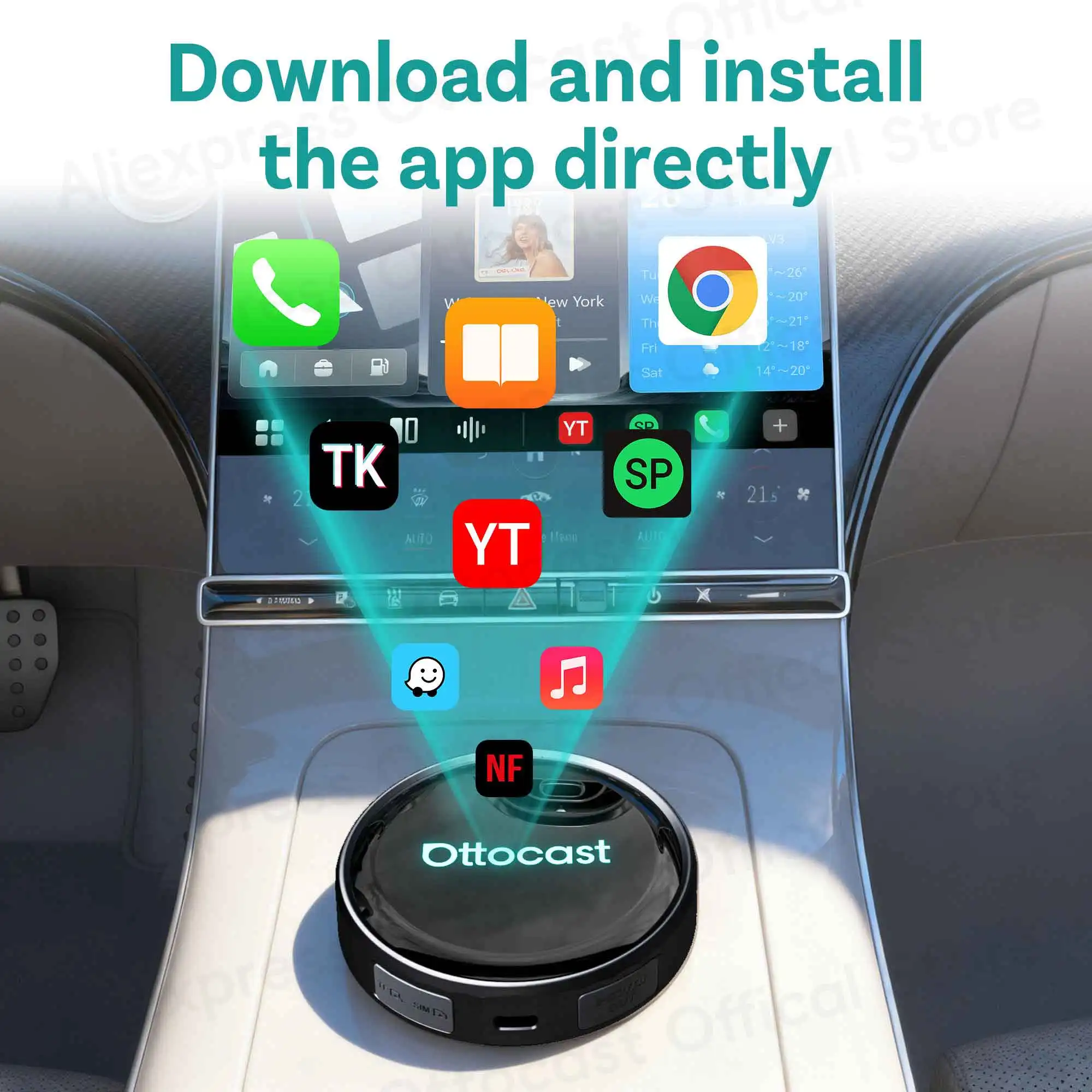 OTTOCAST P3 PRO AI Box Android - Smart Home Tv 评论和价格
