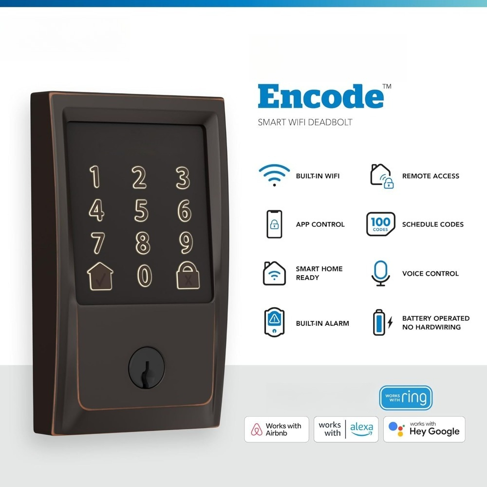 Smart Wi-Fi Deadbolt    Touchs - Airbnb Smart Home 评论和价格